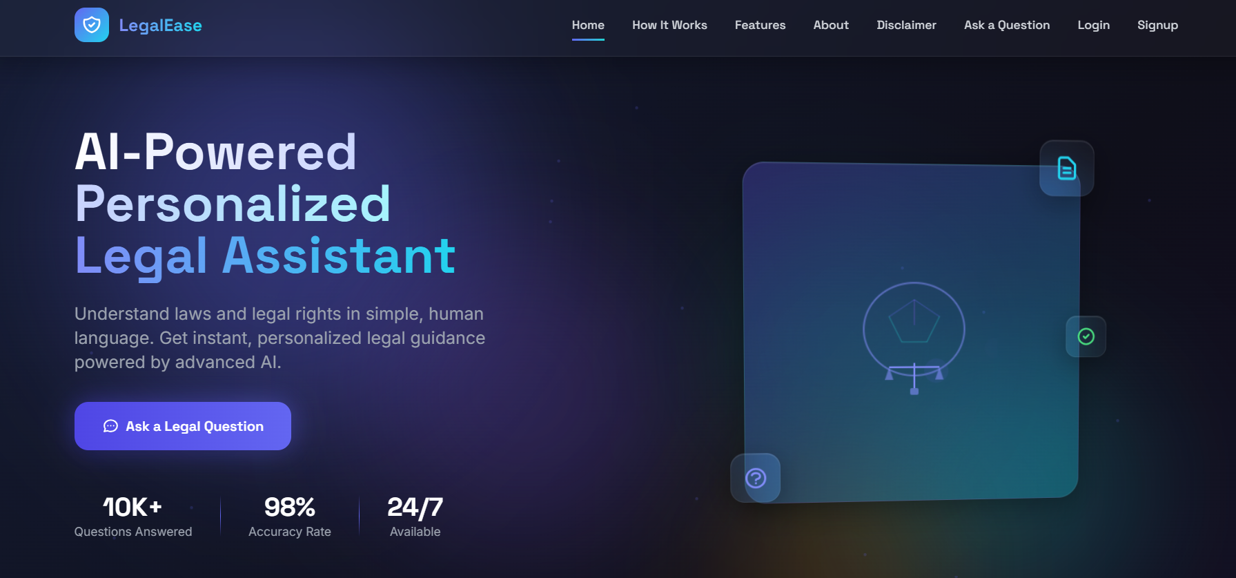 AI Legal Assistant Slide 1